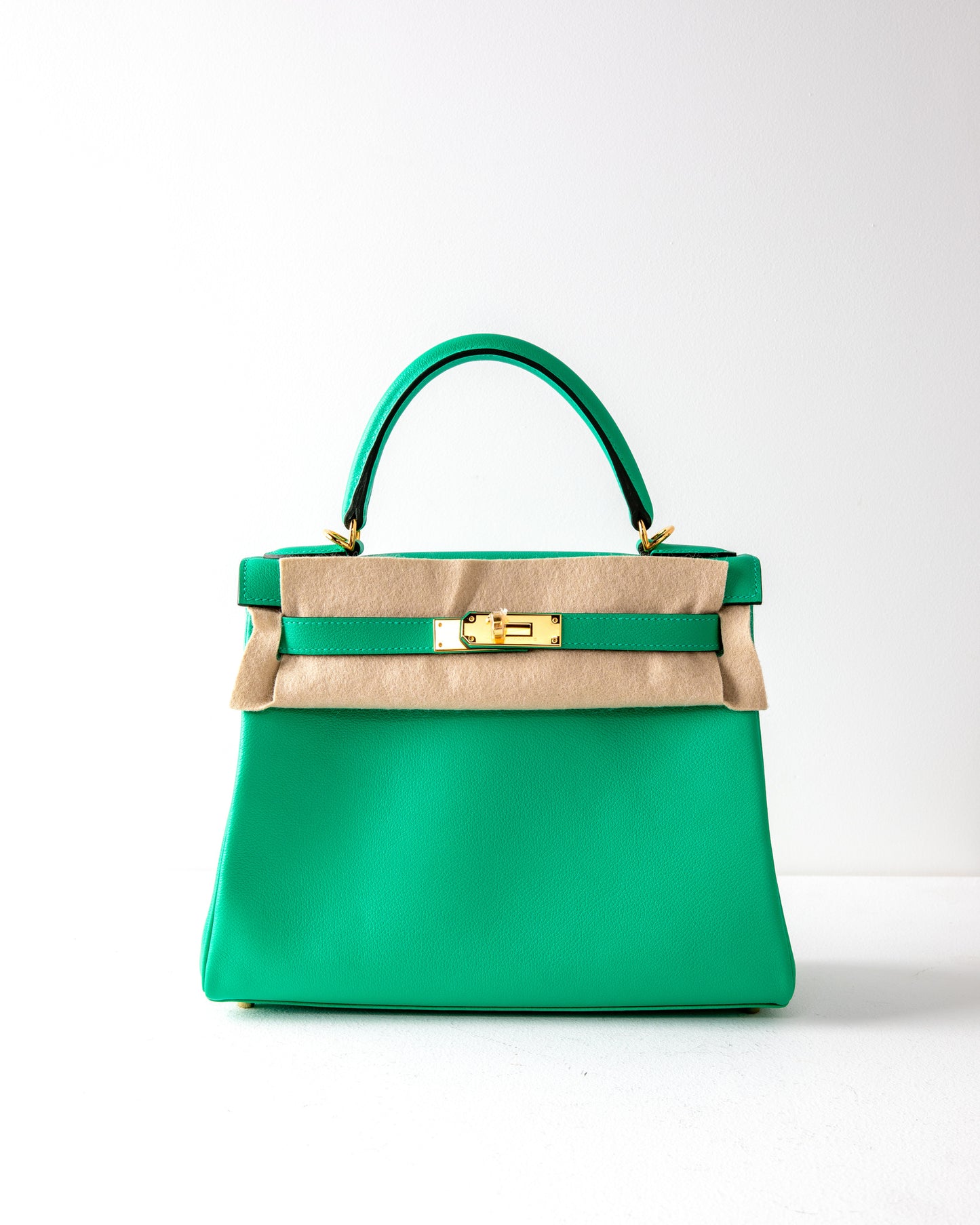 Kelly 28 Mint Evercolor with Gold Hardware