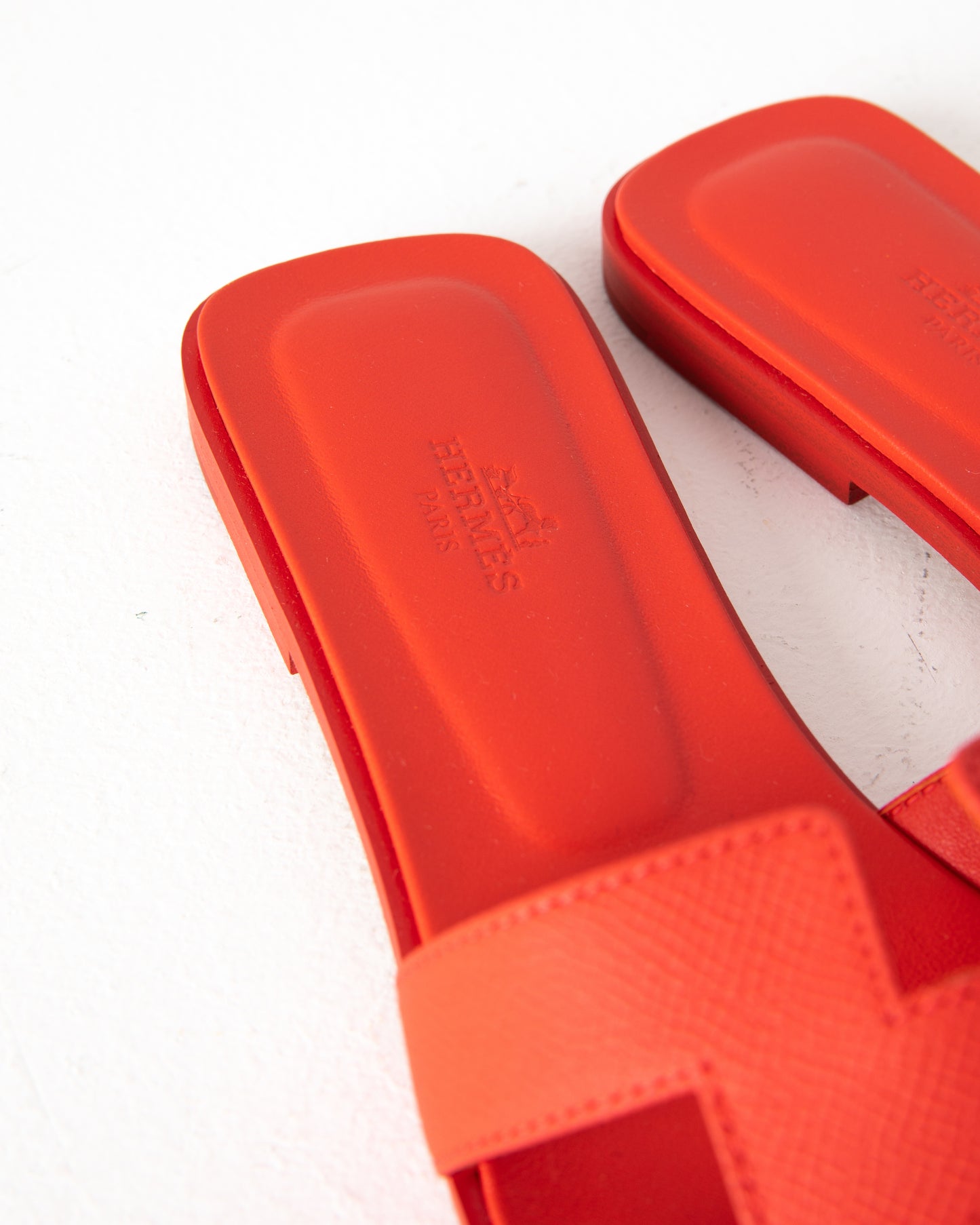 Oran Sandal in Epsom Orange Solaire
