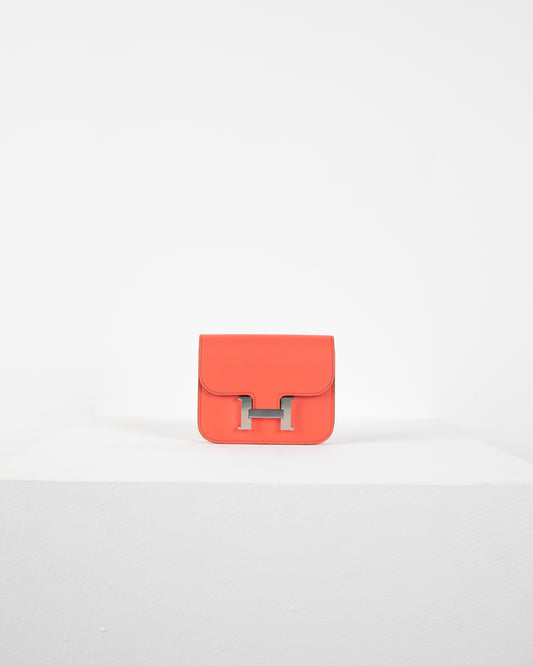 Constance Slim Compact Rose Texas / Sienne with Palladium Hardware