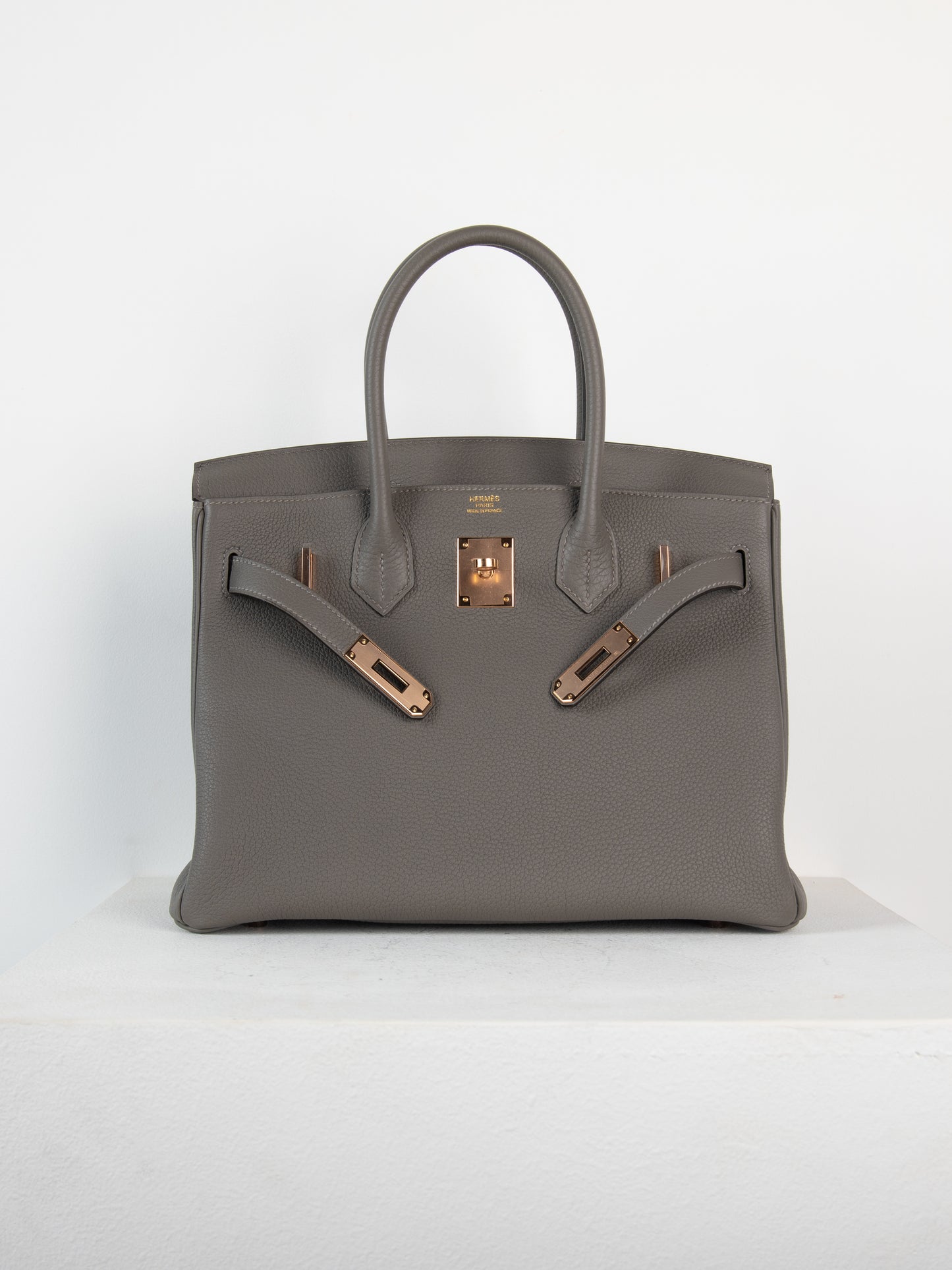 Birkin 30 in Gris Meyer Togo with Rose Gold Hardware
