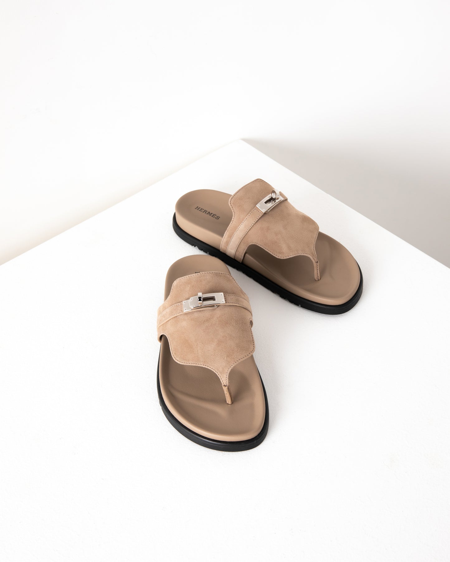 Empire Sandal in Nude with Palladium Hardware