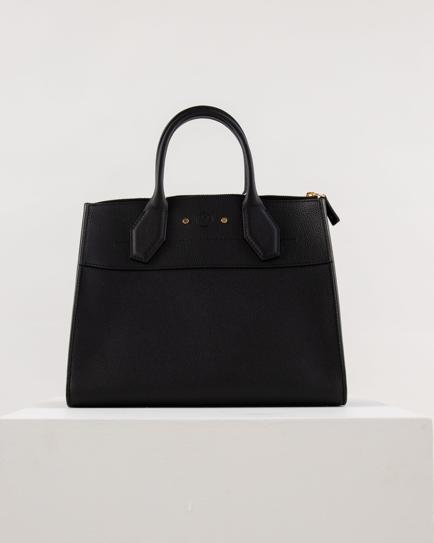 (Preloved) Louis Vuitton City Steamer Bag MM in Black