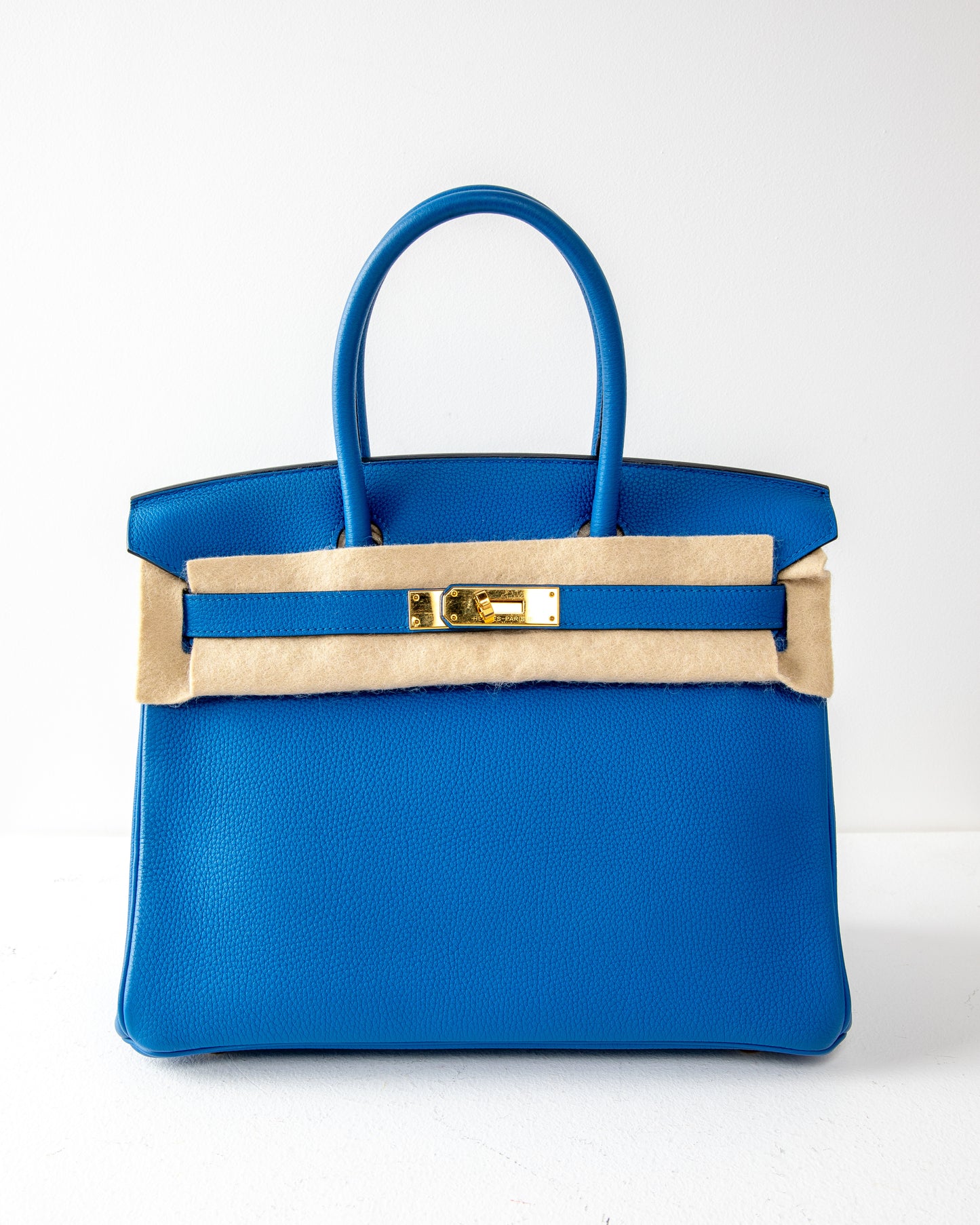 Birkin 30 Bleu Zellige Togo with Gold Hardware