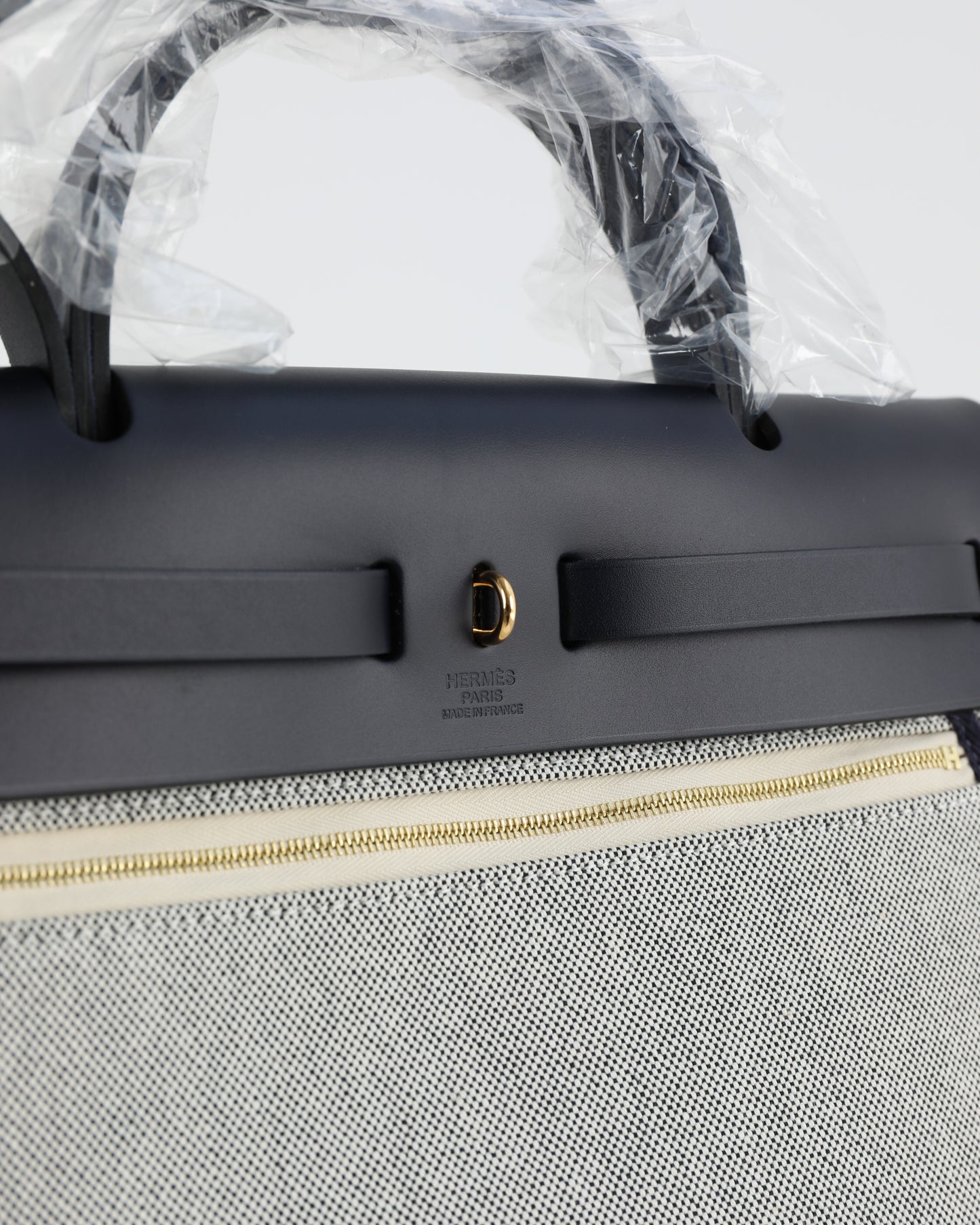 Herbag Zip 31 Bleu Royal/ Ecru/ Noir/ Bleu Indigo with Gold Hardware