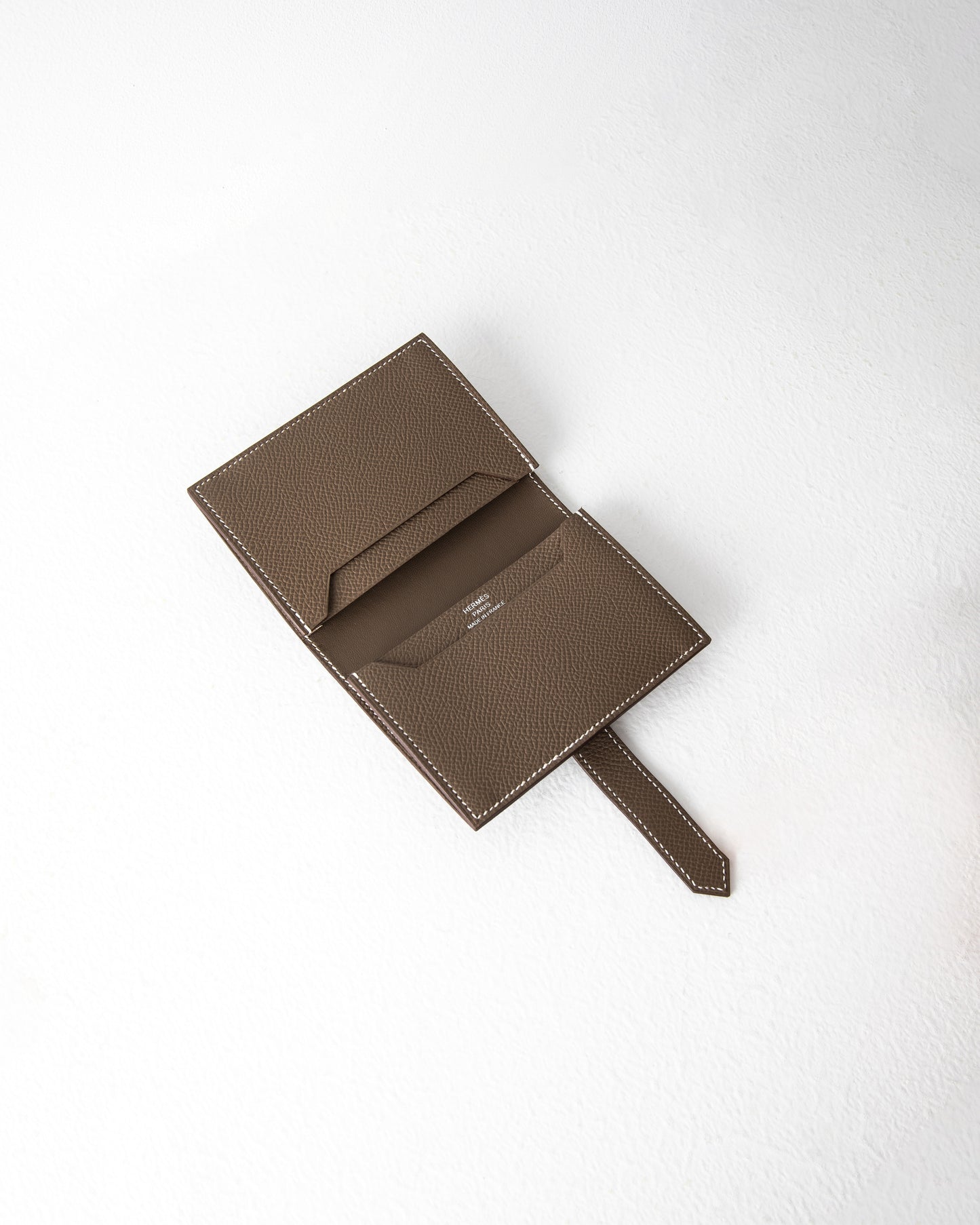 Bearn Compact Wallet in Etoupe with Palladium Hardware