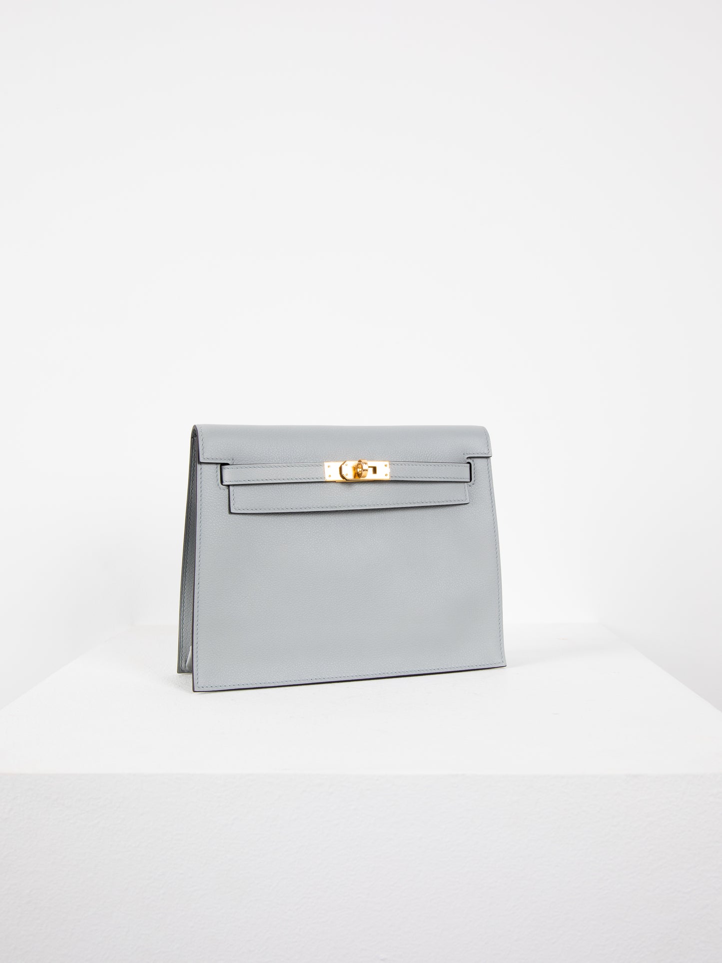 Kelly Danse Bleu Glacier Evercolor with Gold Hardware