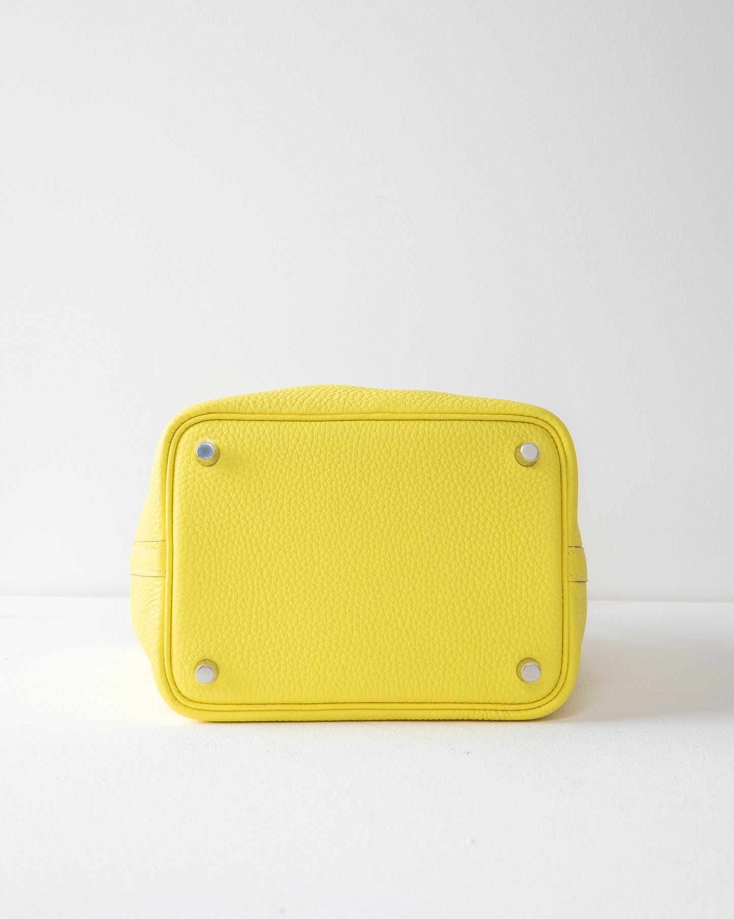 Picotin 18 in Lime Clemence Leather with Palladium Hardware