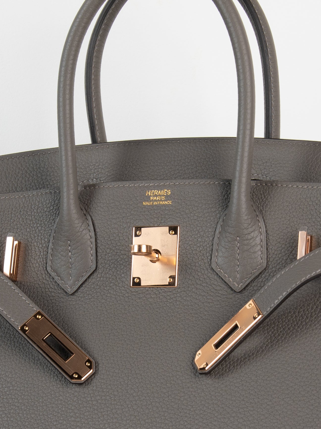 Birkin 30 in Gris Meyer Togo with Rose Gold Hardware