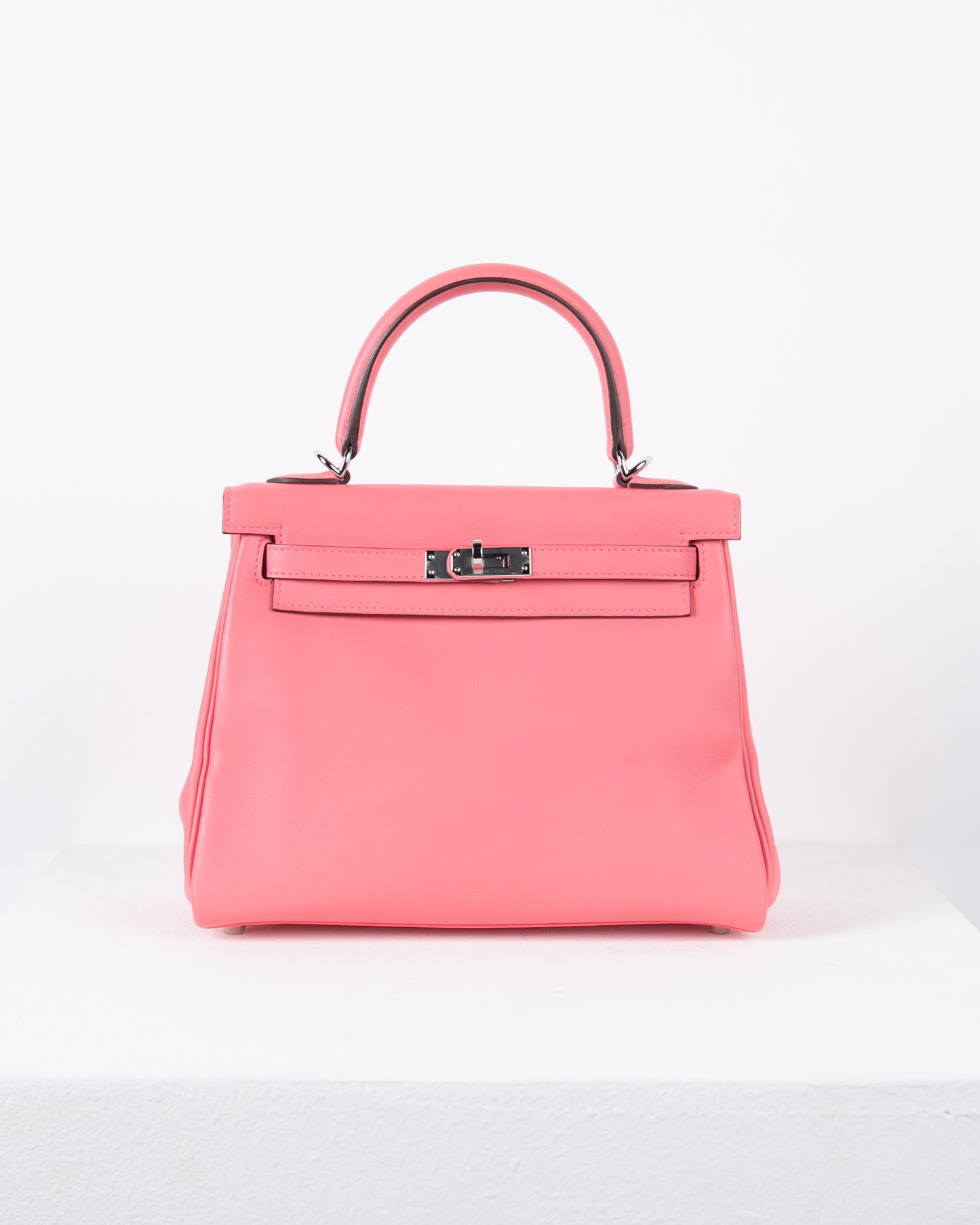 Kelly 25 in Rose Azalee Swift with Palladium Hardware