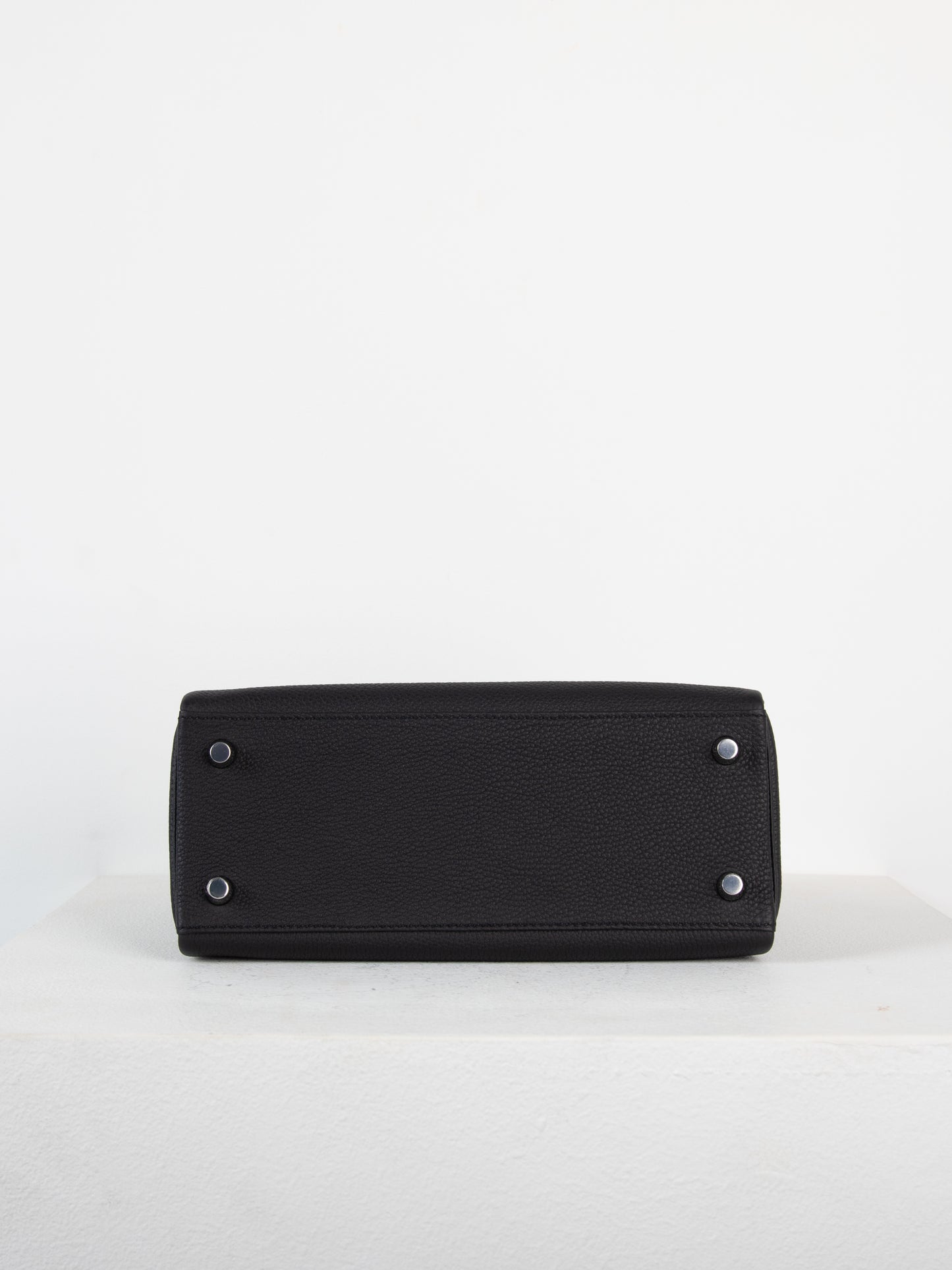 Kelly 25 in Black Togo with Palladium Hardware