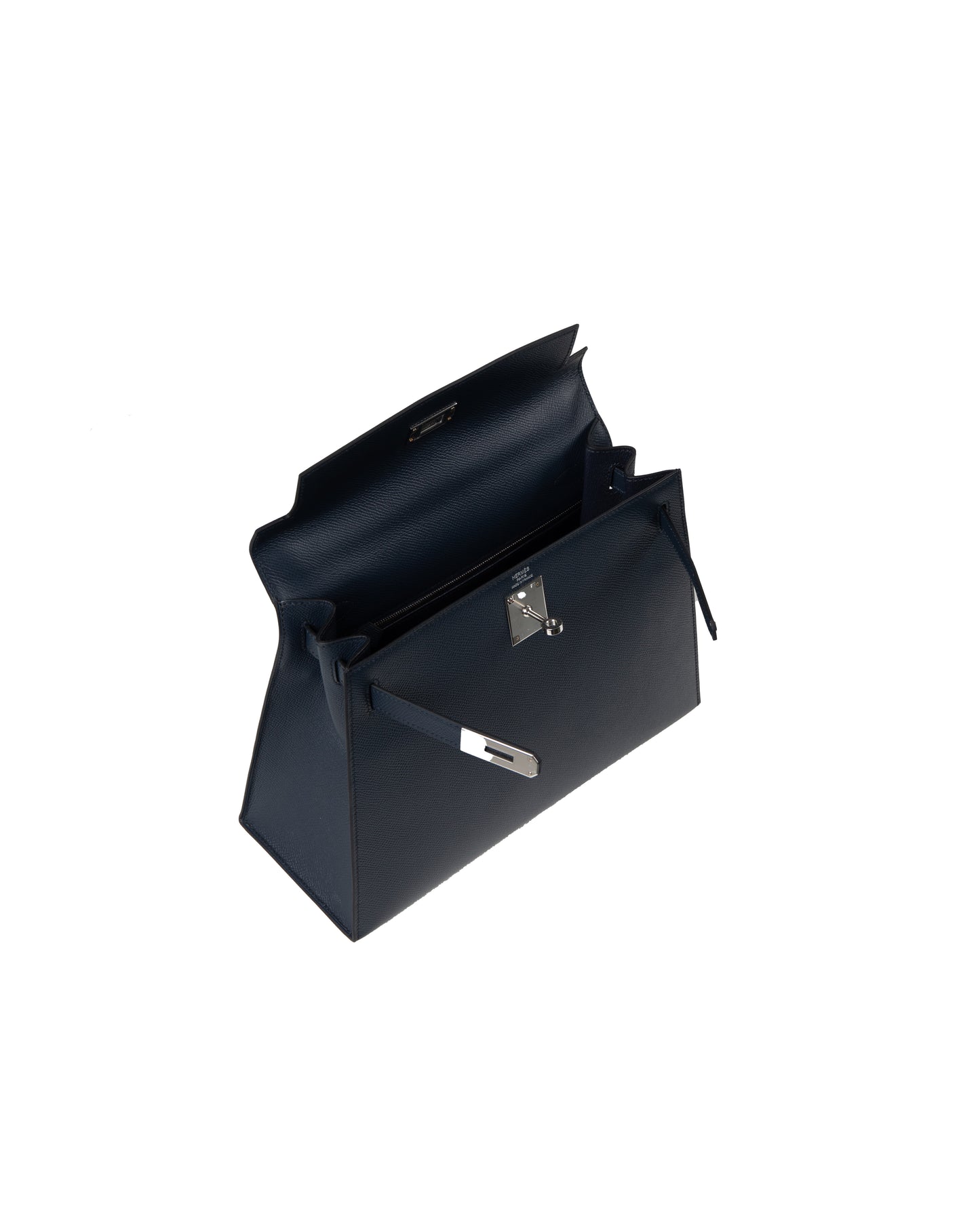 Kelly 28 Bleu Indigo in Epsom Leather with Palladium Hardware