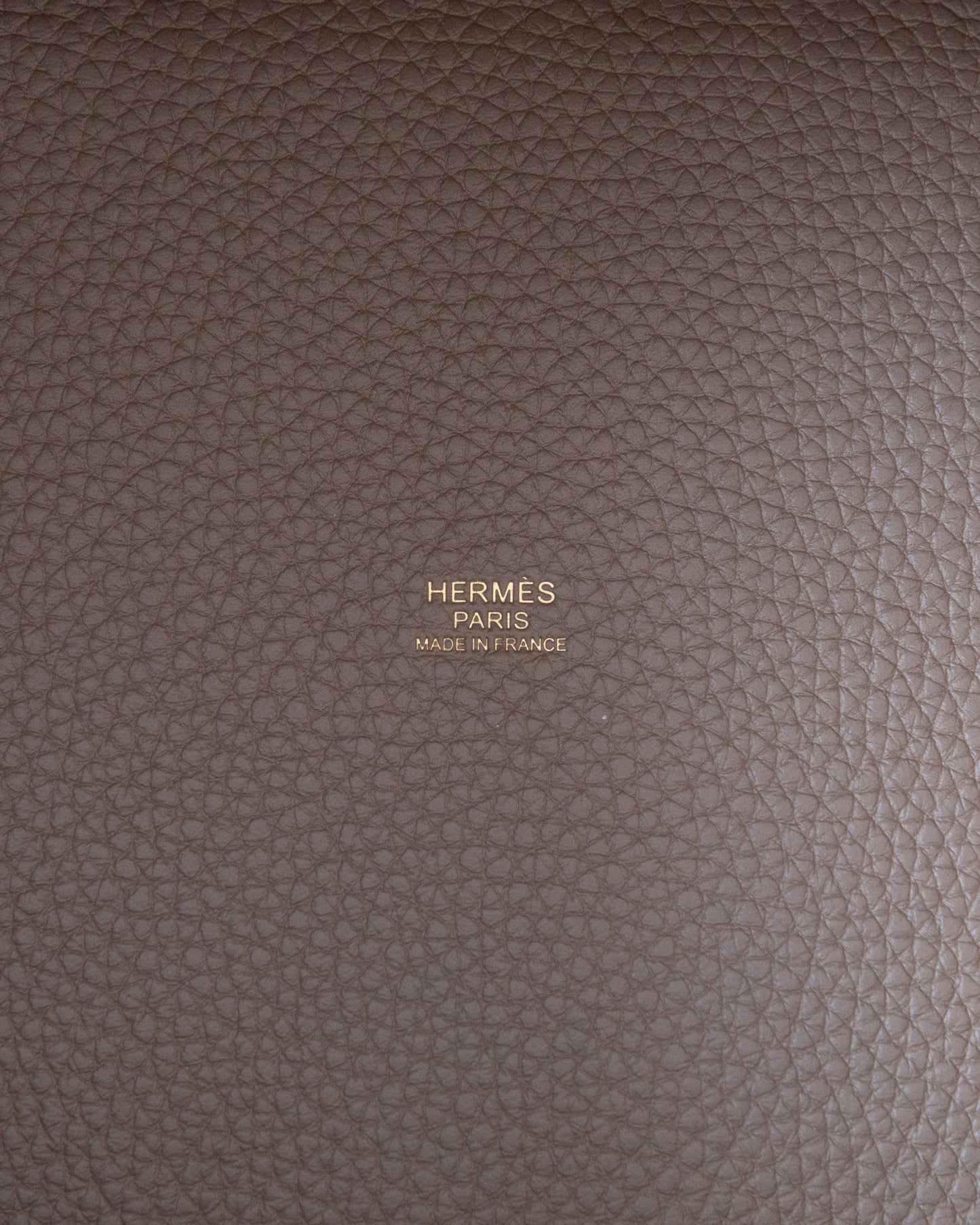 Picotin 22 Etoupe in Clemence leather with Gold Hardware