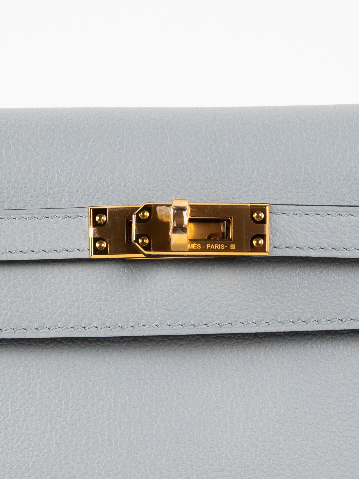 Kelly Danse Bleu Glacier Evercolor with Gold Hardware