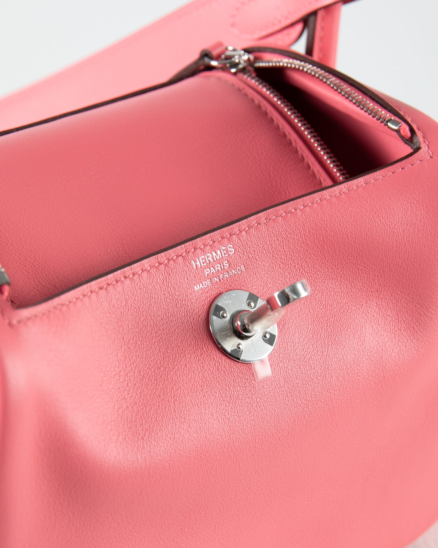 Mini Lindy Rose Azalee in Swift Leather with Palladium Hardware