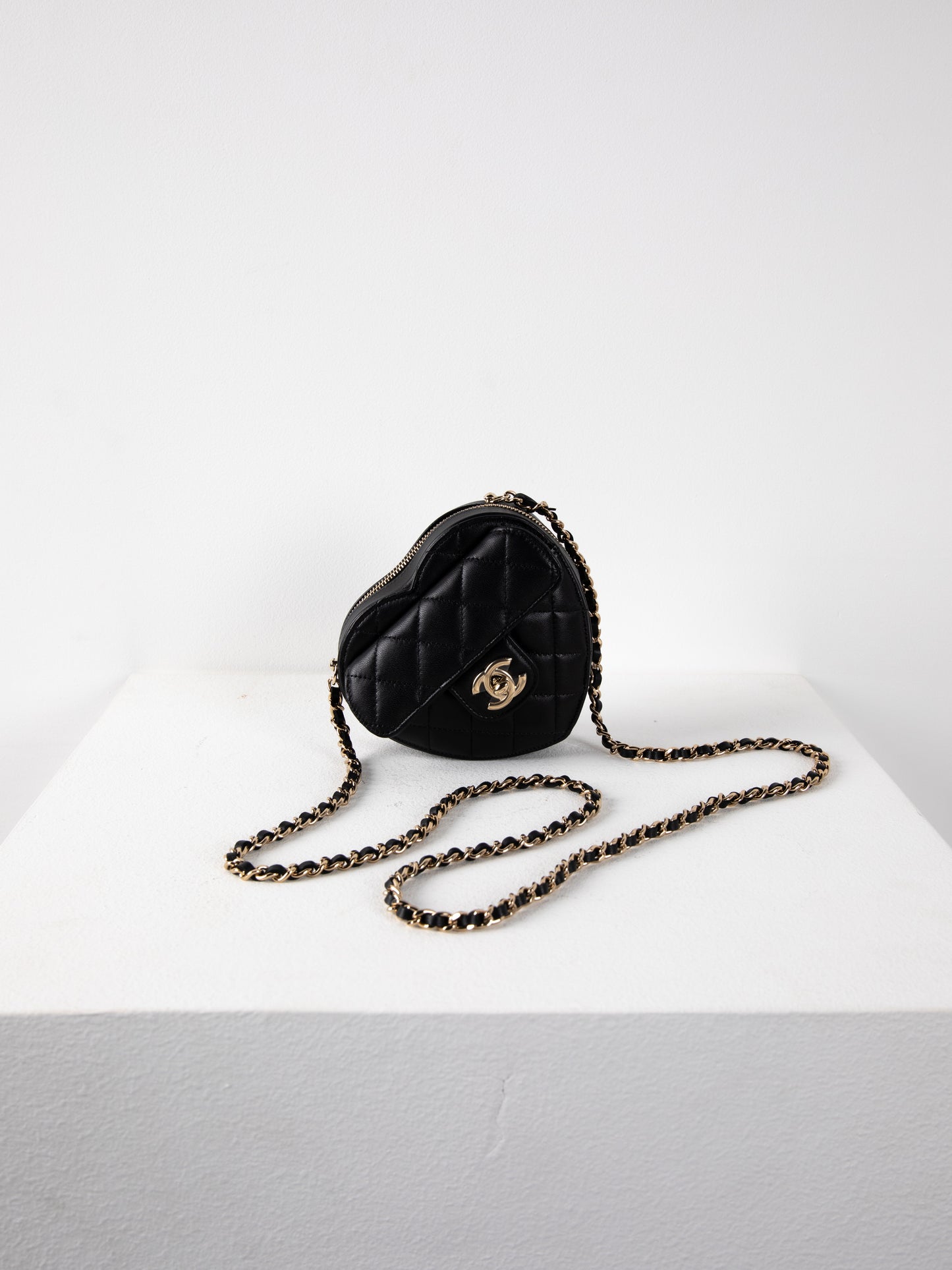 Chanel Black Heart Bag in Small Size