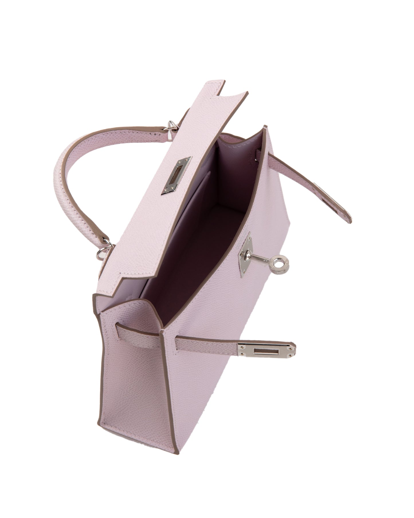 Kelly 20 Mauve Pale in Epsom Leather with Palladium Hardware