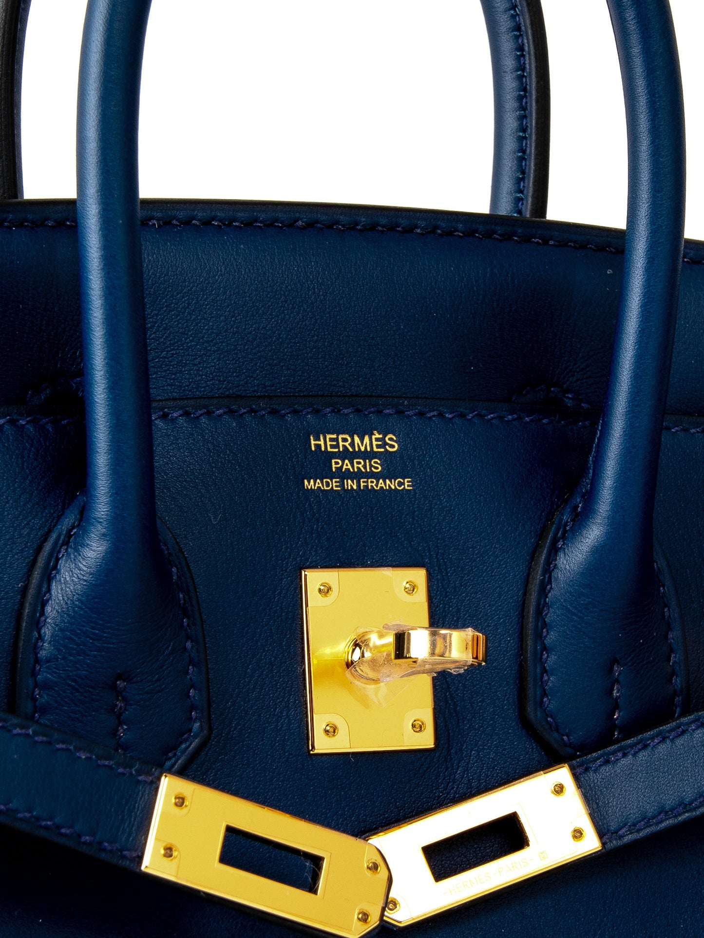 Birkin 25 Bleu Saphir Swift Leather with Gold Hardware