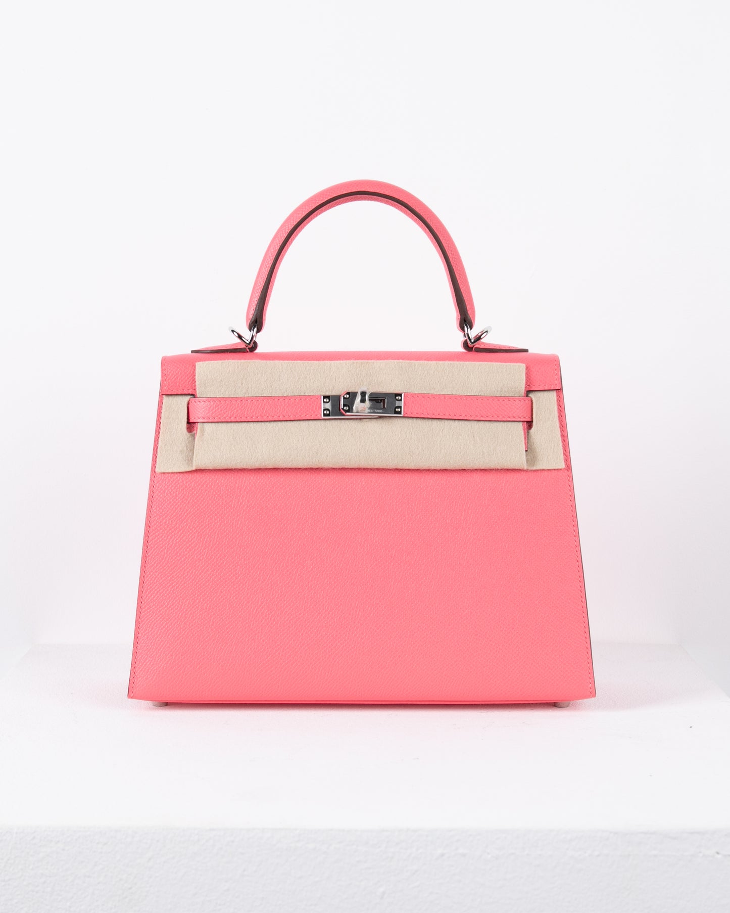 Kelly 25 in Rose Azalee Epsom with Palladium Hardware