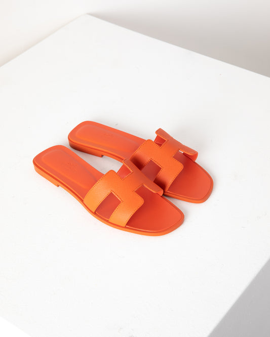 Oran Sandal in Epsom Orange