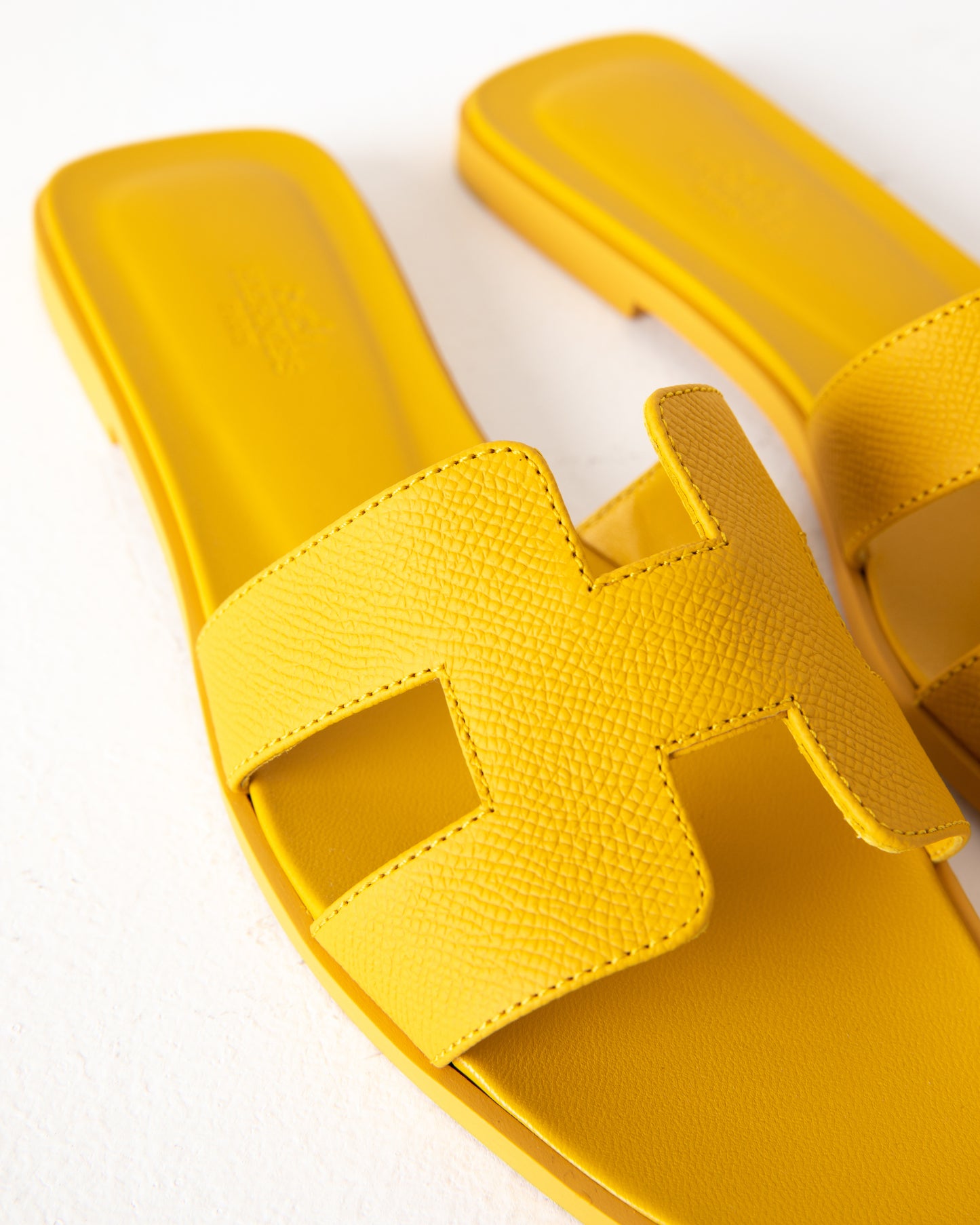 Oran Sandal in Epsom Mustard