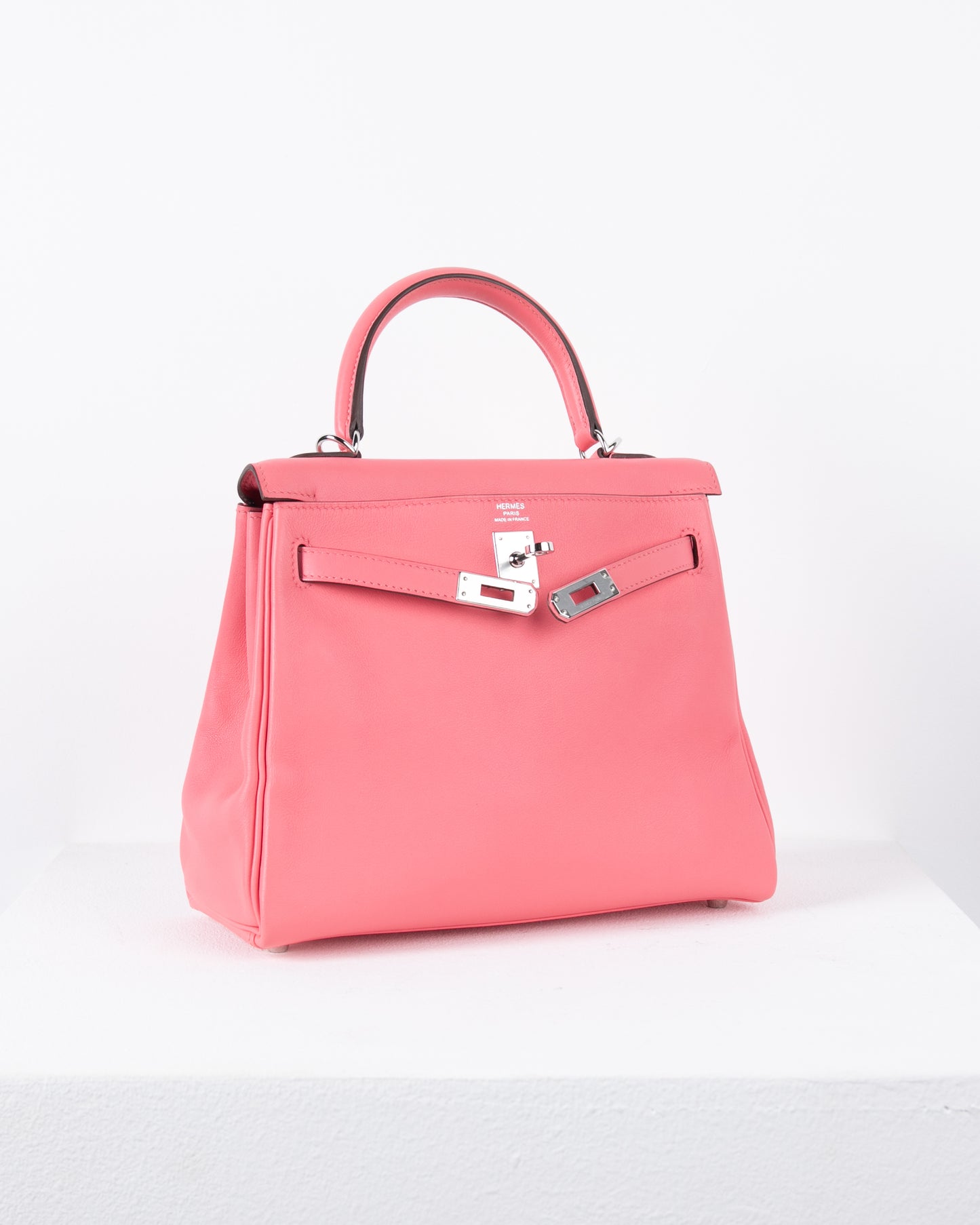 Kelly 25 in Rose Azalee Swift with Palladium Hardware
