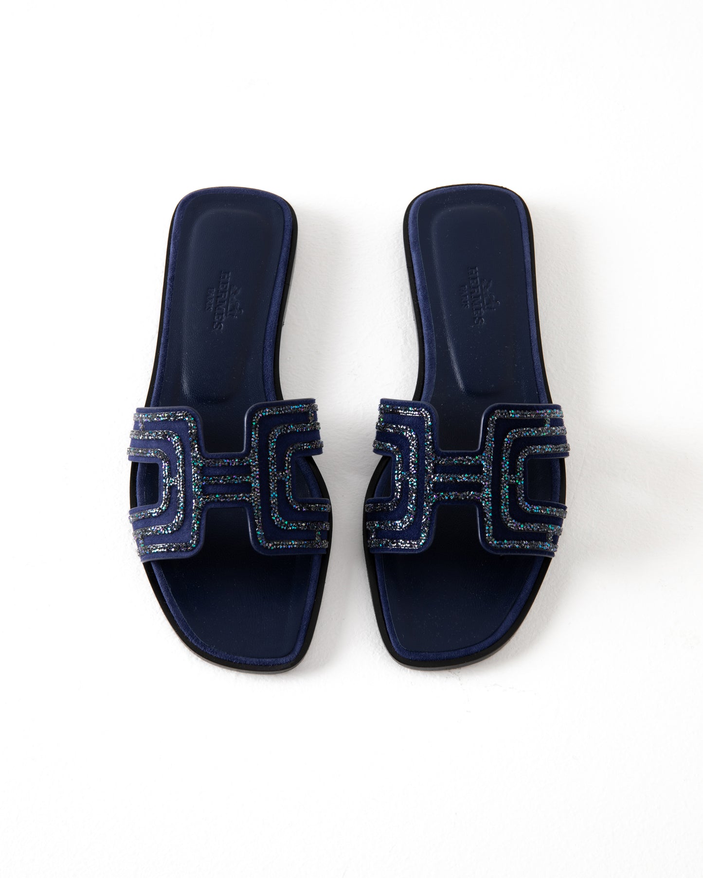 Oran Sandal in Bleu De Prusse