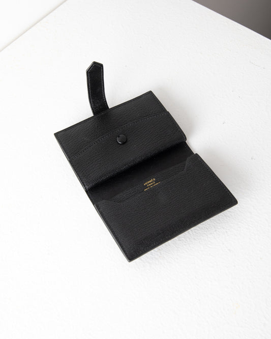 Bearn Wallet in Black with Gold Hardware