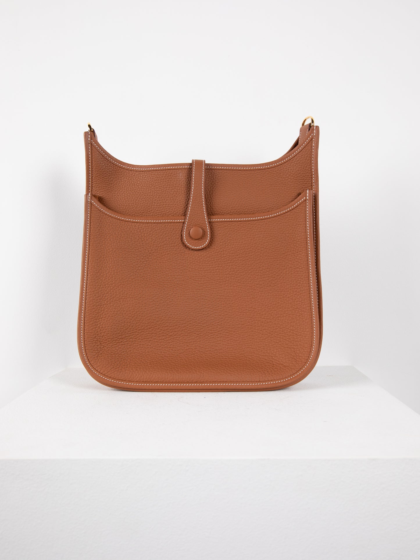 Evelyne Gold Togo Leather GM Bag