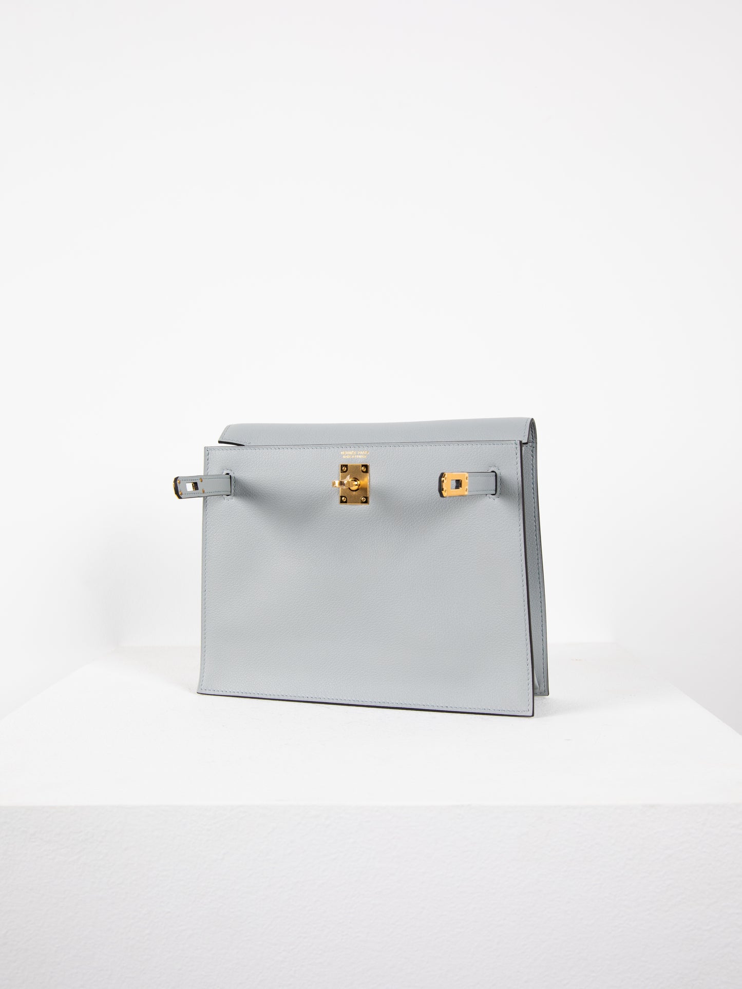 Kelly Danse Bleu Glacier Evercolor with Gold Hardware