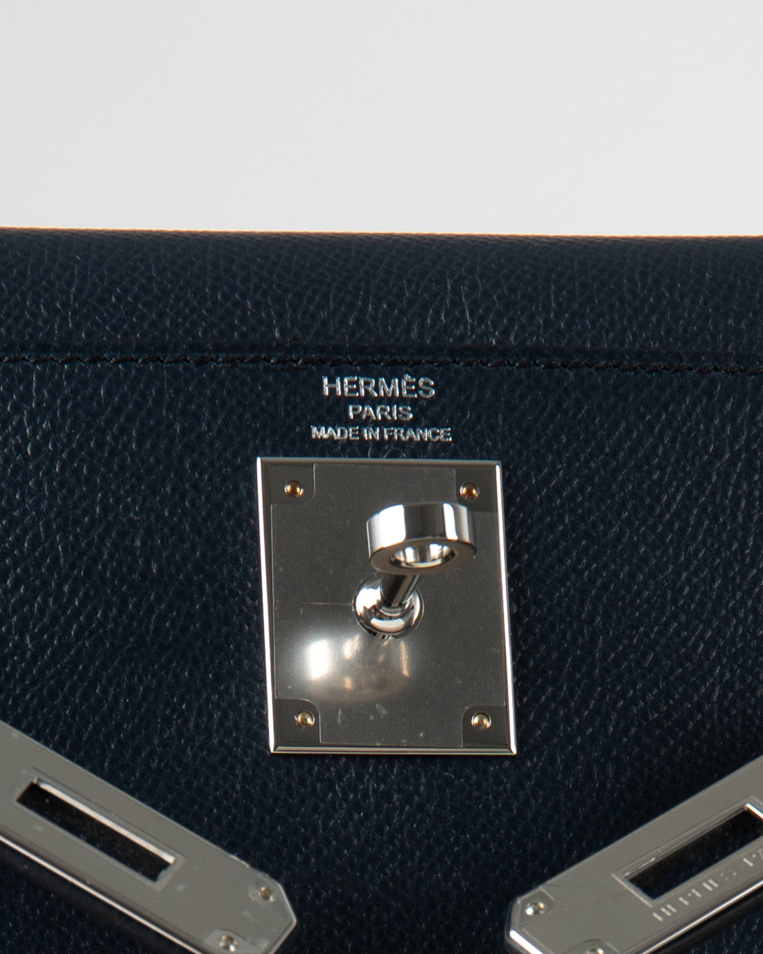 Kelly 28 Bleu Indigo in Epsom Leather with Palladium Hardware
