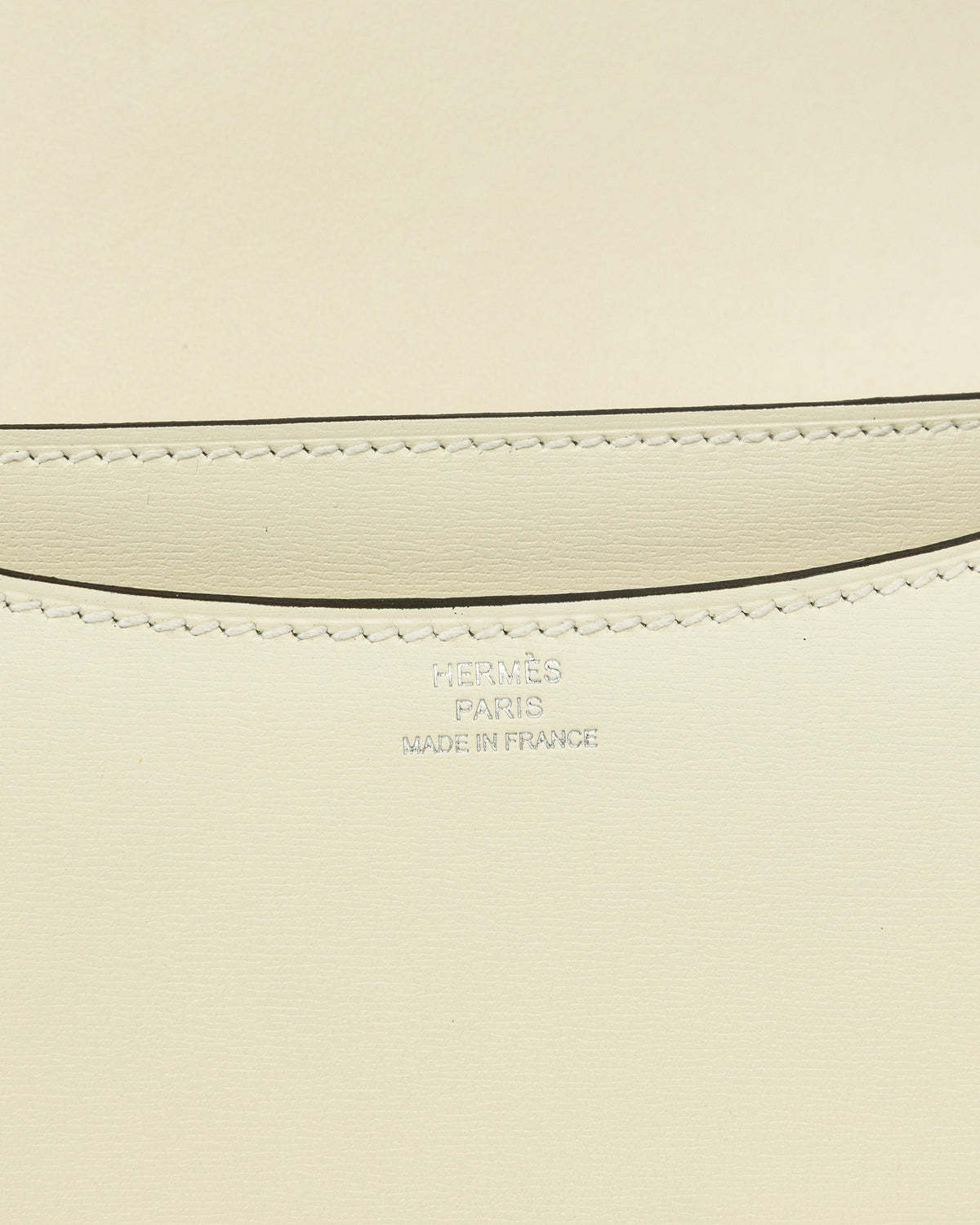 Hermès Constance 18 Clouté Cream Box Palladium Hardware