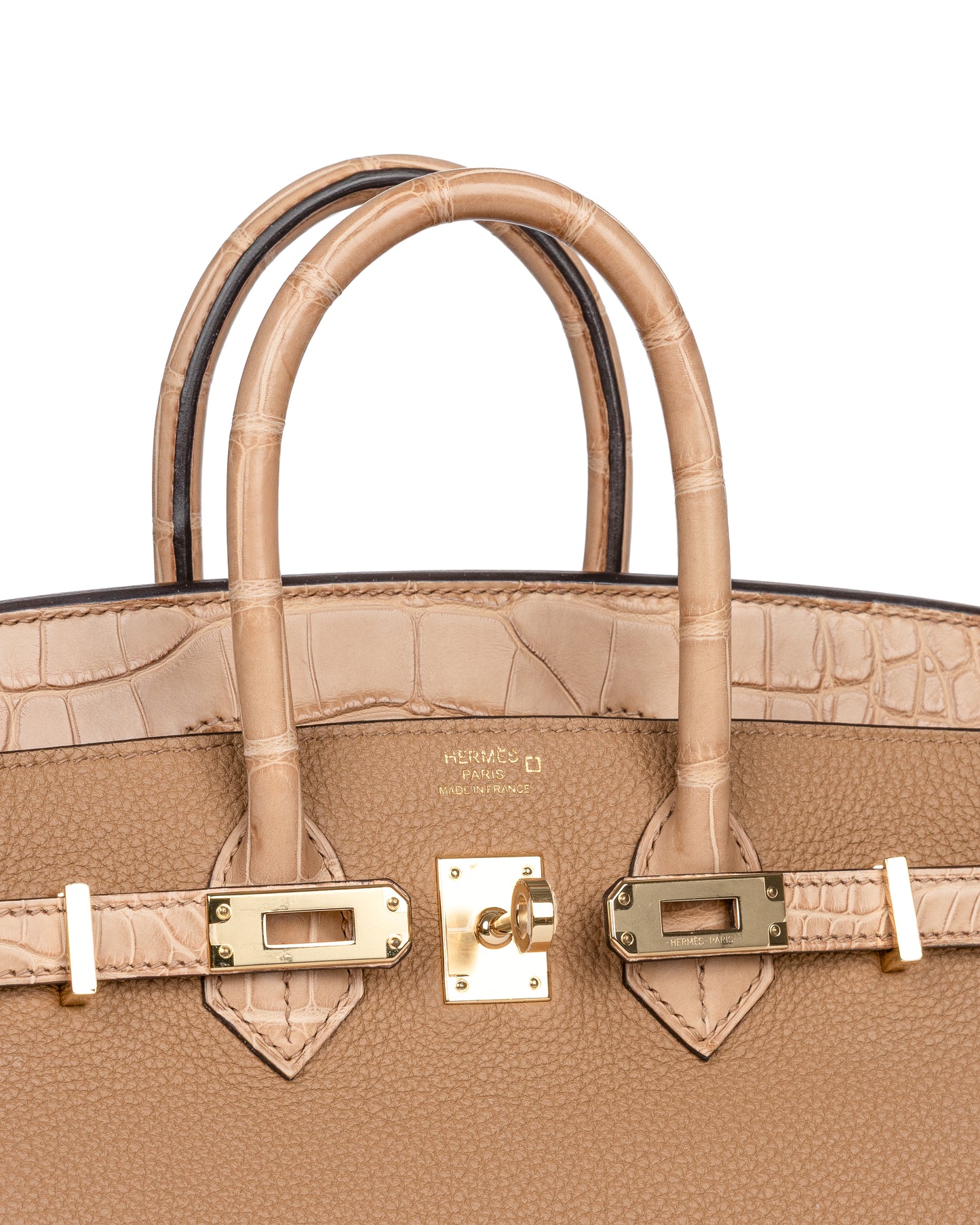 Birkin 25 Chai in Matte Alligator Touch with Gold Hardware