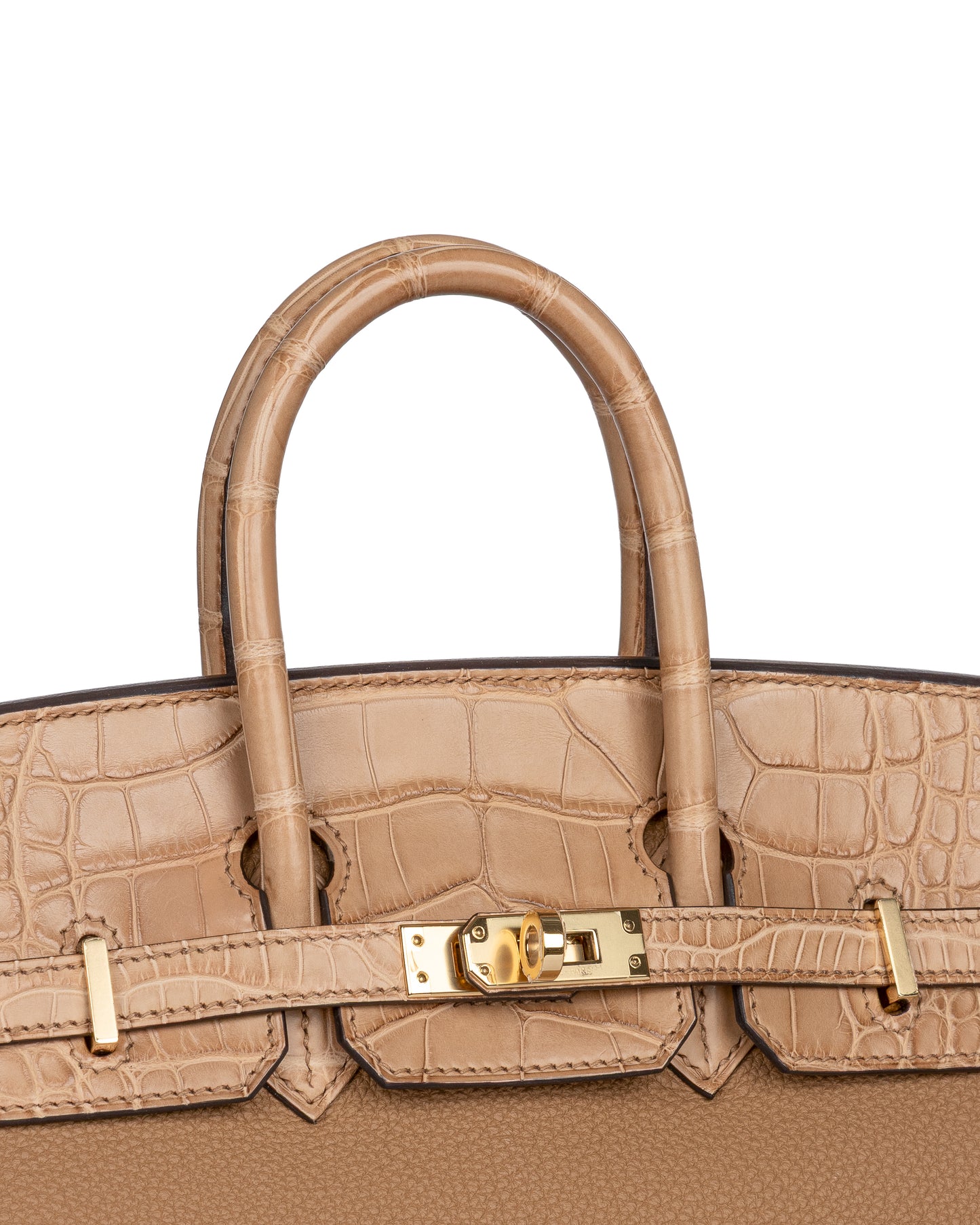 Birkin 25 Chai in Matte Alligator Touch with Gold Hardware