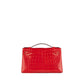 Hermès Kelly Pochette in Rouge de Coeur Shiny Alligator with Gold Hardware