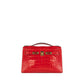 Hermès Kelly Pochette in Rouge de Coeur Shiny Alligator with Gold Hardware
