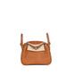 Hermès Mini Lindy in Barénia Faubourg Leather with Palladium Hardware