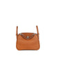 Hermès Mini Lindy in Barénia Faubourg Leather with Palladium Hardware