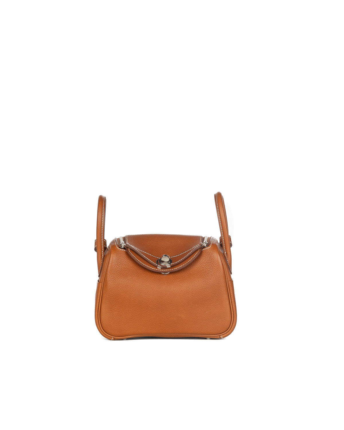 Hermès Mini Lindy in Barénia Faubourg Leather with Palladium Hardware