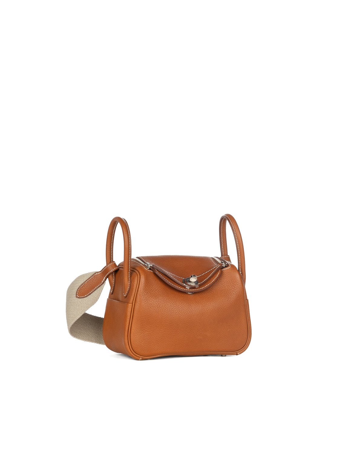 Hermès Mini Lindy in Barénia Faubourg Leather with Palladium Hardware