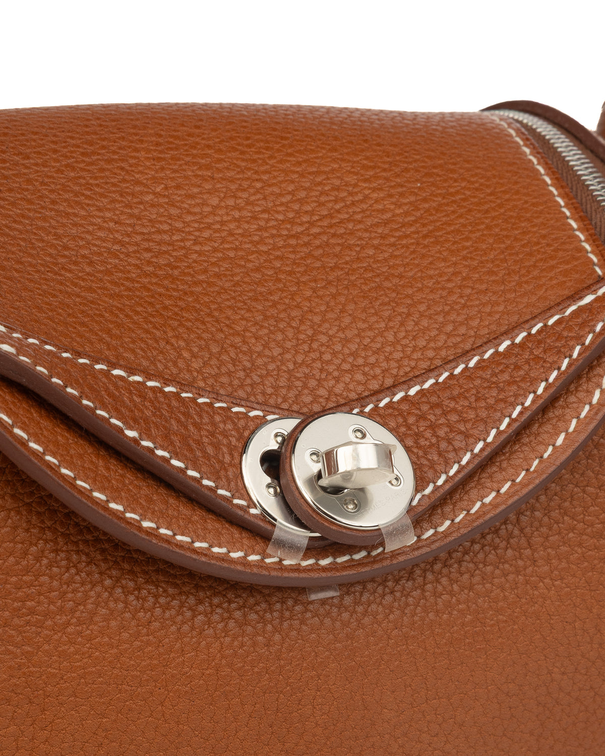 Hermès Mini Lindy in Barénia Faubourg Leather with Palladium Hardware