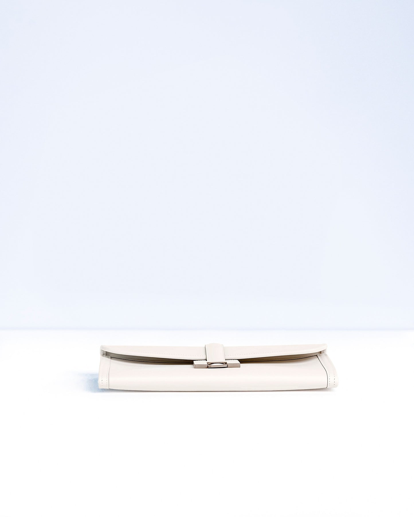 Hermès Jige Clutch Gris Pale in Swift Leather