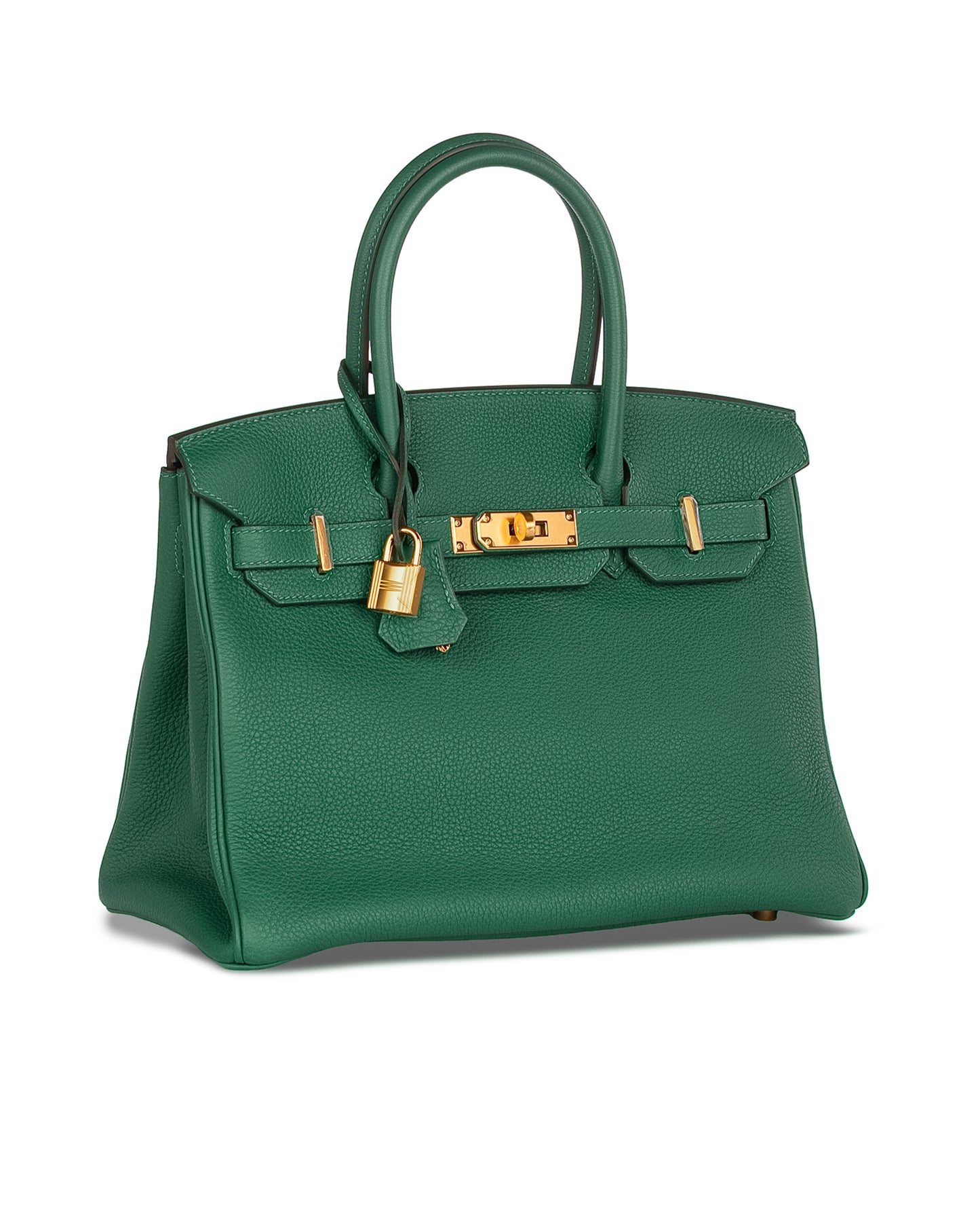 Birkin 30 Vert Moyen in Togo Leather with Gold Hardware