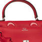 Kelly Doll in Rouge de Coeur and Rose d’Été Swift Leather with Palladium Hardware