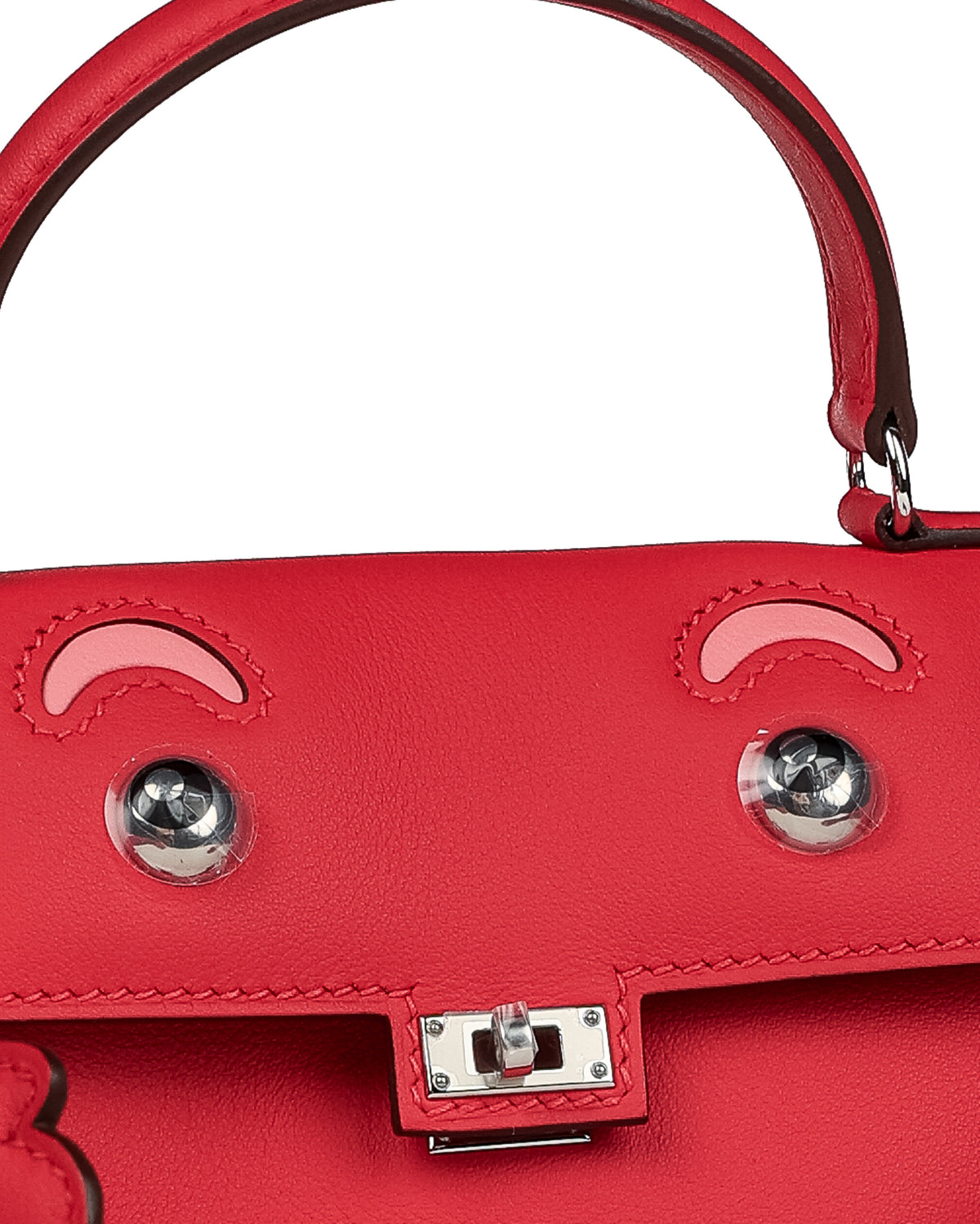 Kelly Doll in Rouge de Coeur and Rose d’Été Swift Leather with Palladium Hardware
