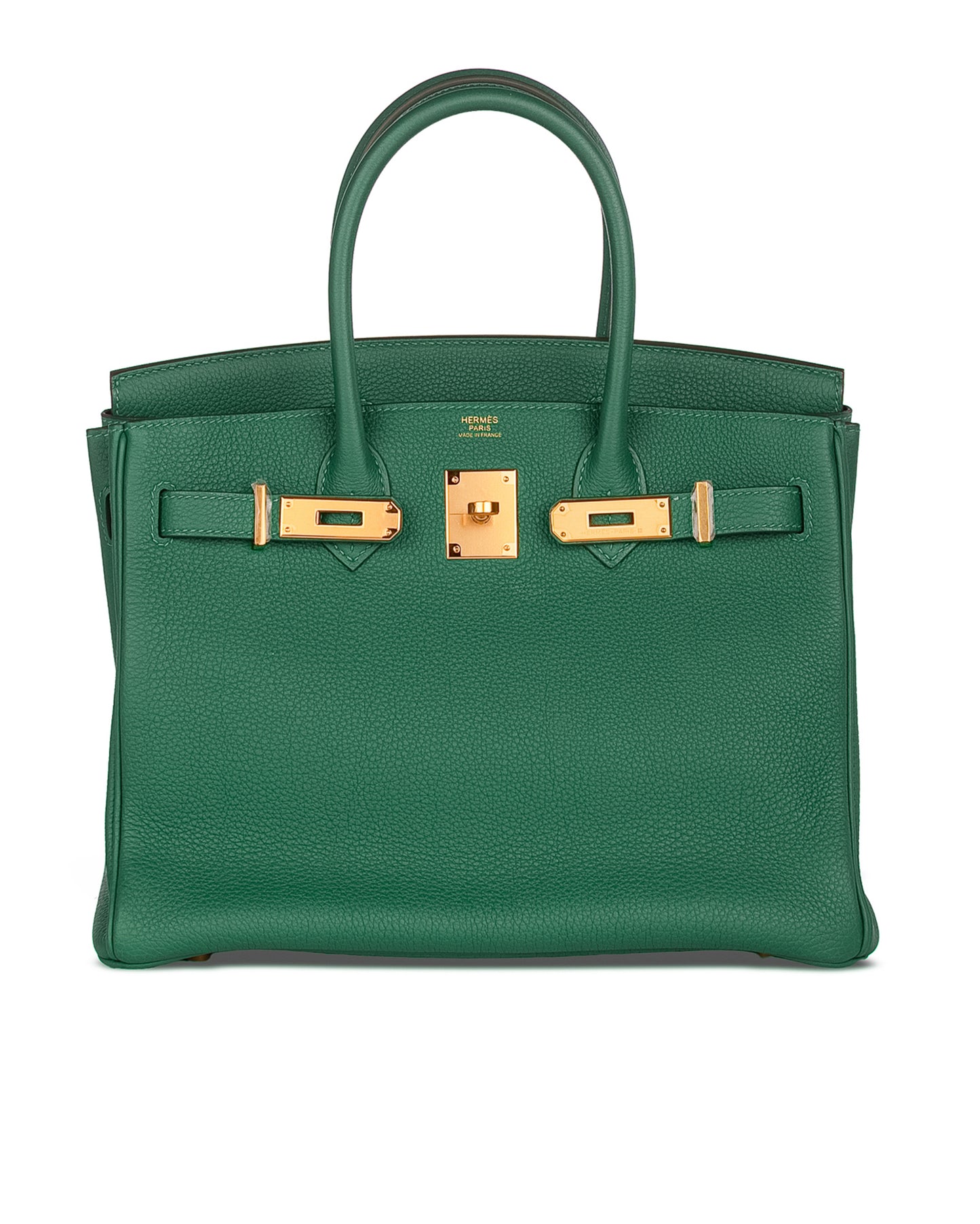 Birkin 30 Vert Moyen in Togo Leather with Gold Hardware