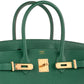 Birkin 30 Vert Moyen in Togo Leather with Gold Hardware