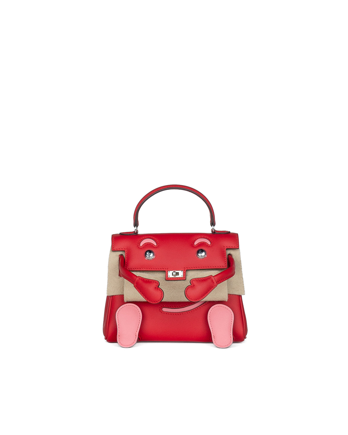 Kelly Doll in Rouge de Coeur and Rose d’Été Swift Leather with Palladium Hardware