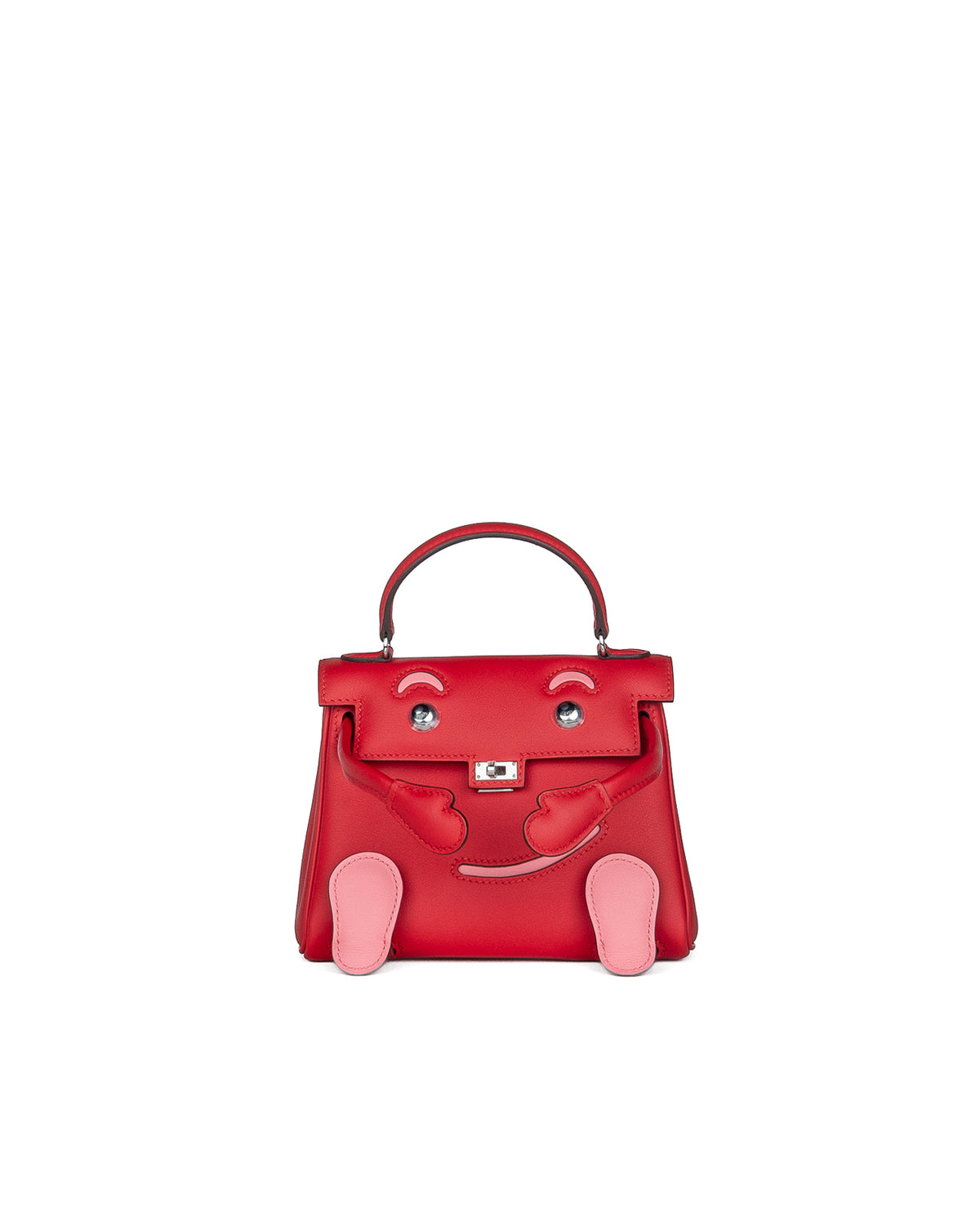 Kelly Doll in Rouge de Coeur and Rose d’Été Swift Leather with Palladium Hardware