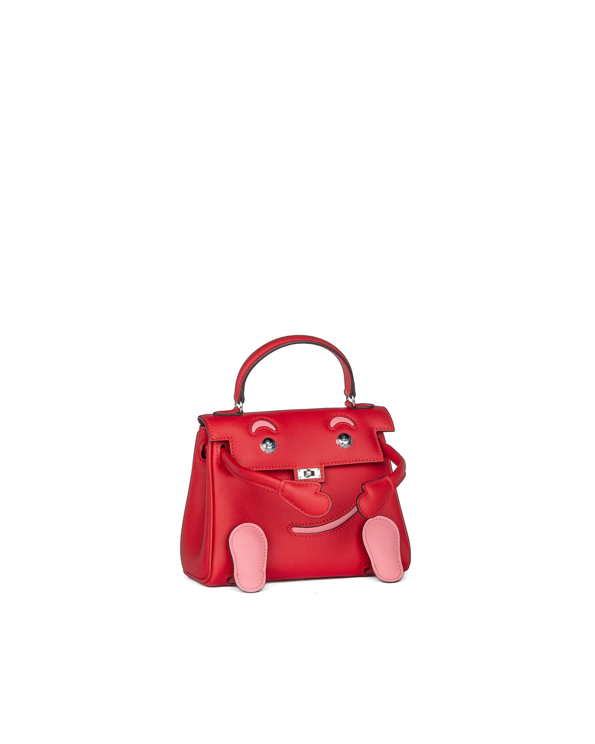 Kelly Doll in Rouge de Coeur and Rose d’Été Swift Leather with Palladium Hardware