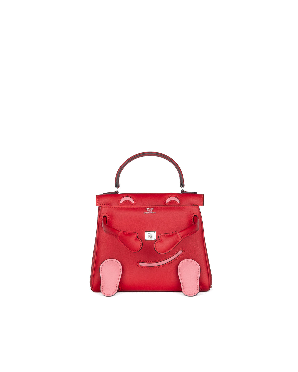Kelly Doll in Rouge de Coeur and Rose d’Été Swift Leather with Palladium Hardware